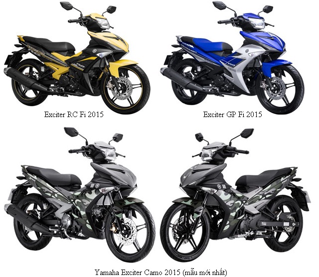 Xe Yamaha Exciter 150cc giá bao nhiêu?